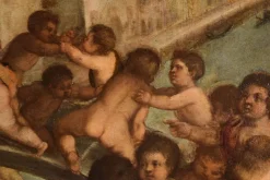 Best Pamono Tiziano Vecellio, Ponte Dei Pugni, 1600, Oil on Canvas, Framed