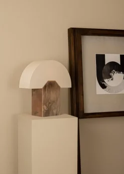 Pamono Tobacco Alabaster Edna Table Lamp by Simone & Marcel><noscript><img width=