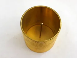 Pamono Tobacco Jar Box in Gilded Brass by Brilux for Dunhill, Switzerland, 1950s><noscript><img width=