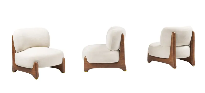 Online Pamono Tobo Armchair in White by Alter Ego Studio