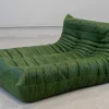 Best Pamono Togo Chaise Lounge in Greenleather attributed to Michel Ducaroy for Ligne Roset, 1974