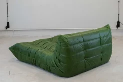 Best Pamono Togo Chaise Lounge in Greenleather attributed to Michel Ducaroy for Ligne Roset, 1974