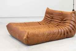 Pamono Togo Chaise Lounge in Pine Leather by Michel Ducaroy for Ligne Roset, 1974> Daybeds & Chaises Lounges