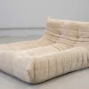 Pamono Togo Chaise Lounge in White Curduroy Fabric attributed to Michel Ducaroy for Ligne Roset, 1974> Daybeds & Chaises Lounges