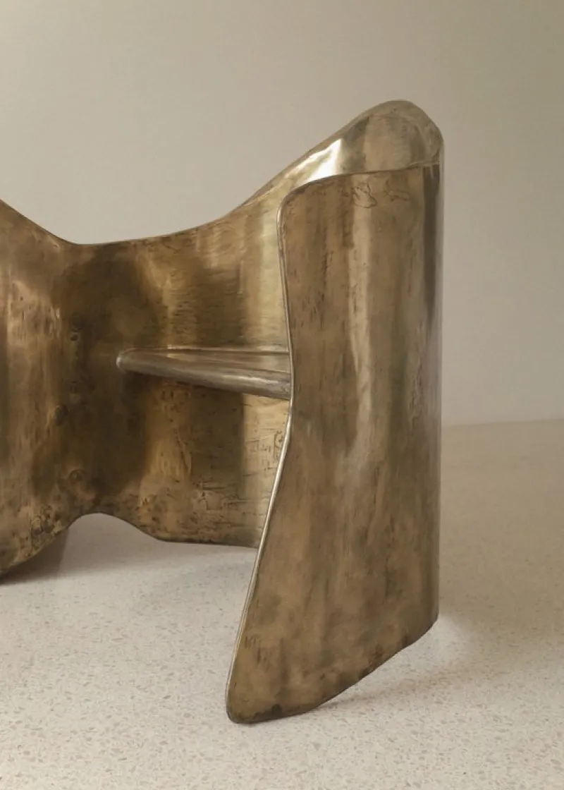 Online Pamono Toi & Moi Loveseat in Polished Brass Resin Over Inox by Atelier Ellery