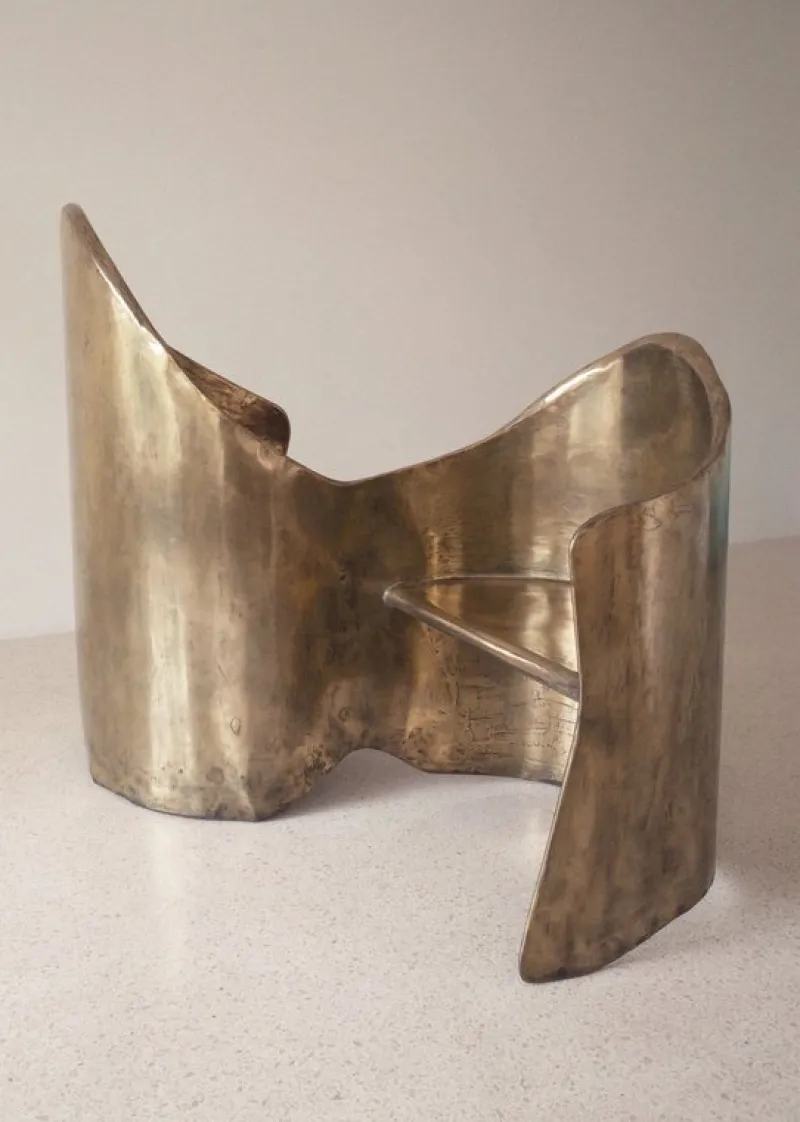 Online Pamono Toi & Moi Loveseat in Polished Brass Resin Over Inox by Atelier Ellery