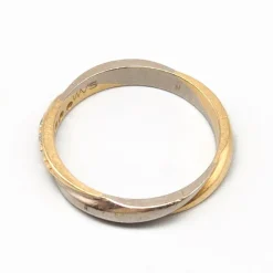 Pamono 2-Tone 18 Karat Gold Ring with Diamonds> Rings