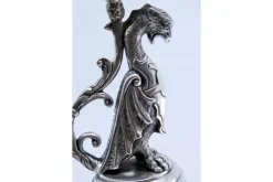 Clearance Pamono Toothpick Holder in the Shape of a Mythical Figure Holding a Chalice and Resting on an Engraved Base with Three Mythological Feet