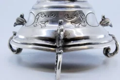 Clearance Pamono Toothpick Holder in the Shape of a Mythical Figure Holding a Chalice and Resting on an Engraved Base with Three Mythological Feet