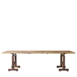 Pamono Torre Table With Trestles By Enrico Tonucci, Tonucci Collection> Tables