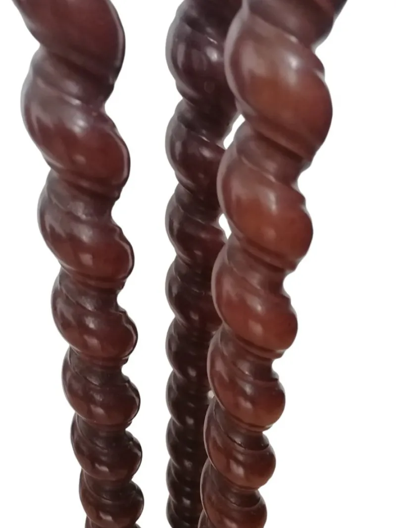 Pamono Tortile Spiral Wooden Column, 1950s> Pedestals And Columns
