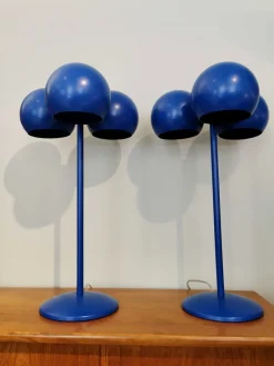 Best Pamono Totembal Table Lamps in Blue by Juanma Lizana, Set of 2
