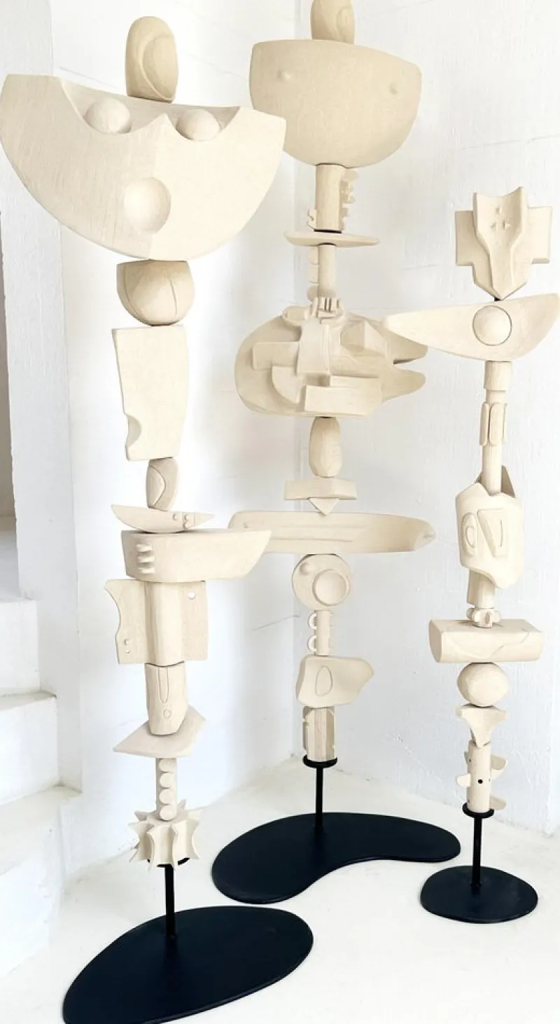 Pamono Totems by Olivia Cognet, Set of 3> Decorative Objects