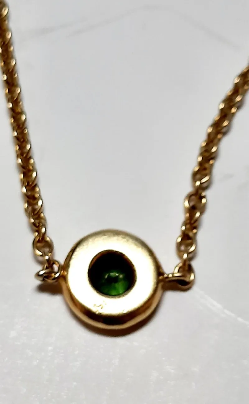 Online Pamono Tourmaline and Gold Chain Bracelet, 2000s