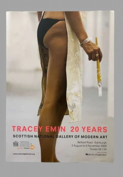 Pamono Tracey Emin 20-Year Retrospective Lithographic Poster, Scottish National Gallery of Modern Art, 2008> Posters