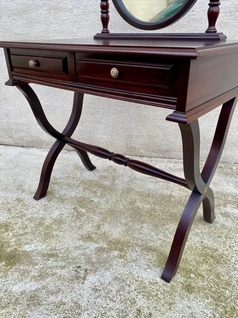 Pamono Traditional Style Wood Dressing Table with Two Drawers, 1960s> Dressing Tables