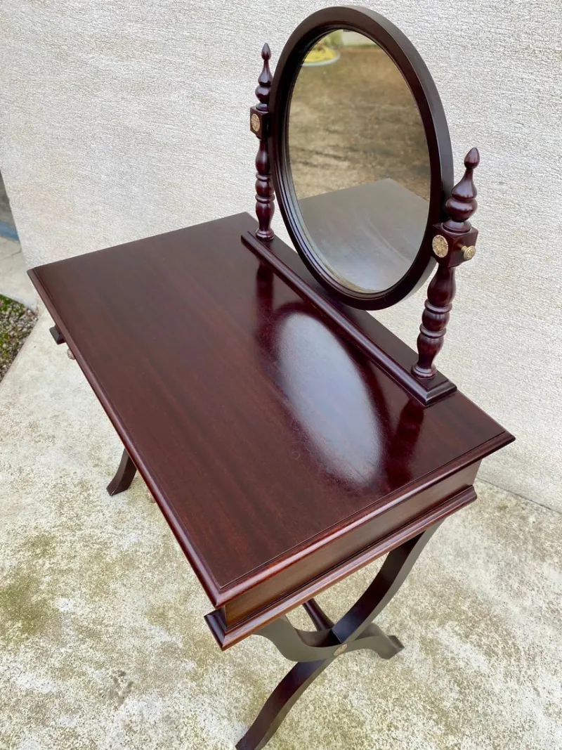 Pamono Traditional Style Wood Dressing Table with Two Drawers, 1960s> Dressing Tables