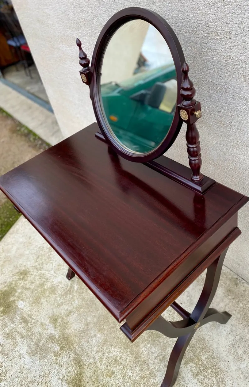 Pamono Traditional Style Wood Dressing Table with Two Drawers, 1960s> Dressing Tables