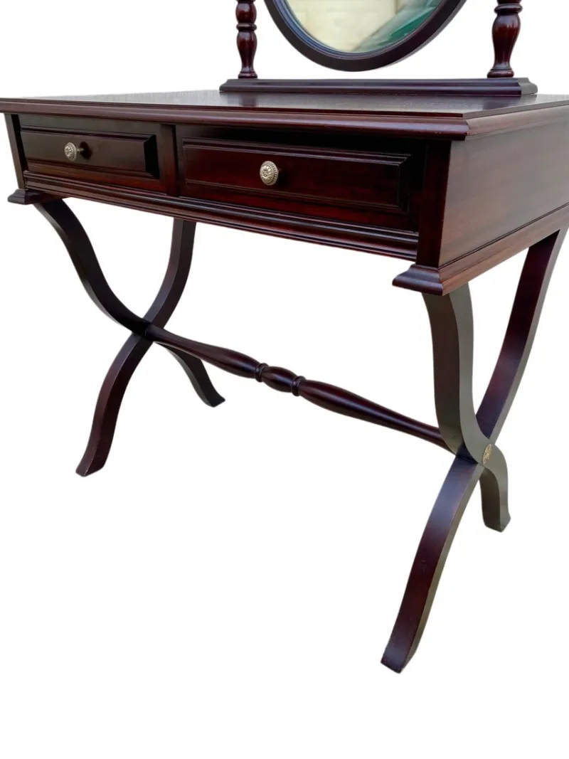 Pamono Traditional Style Wood Dressing Table with Two Drawers, 1960s> Dressing Tables