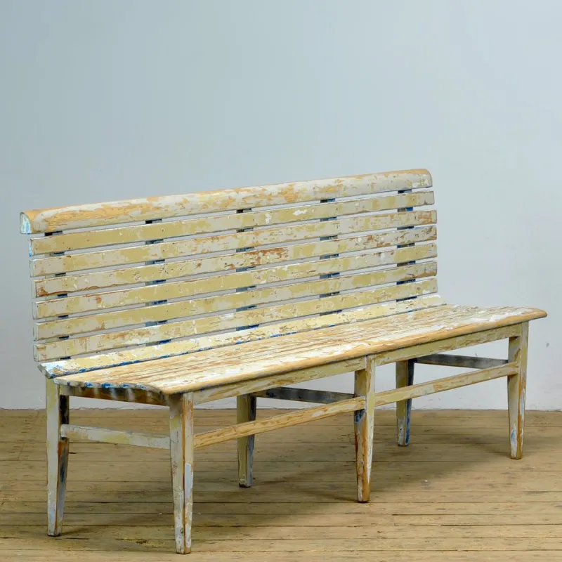 Discount Pamono Train Station Waiting Bench, 1940s