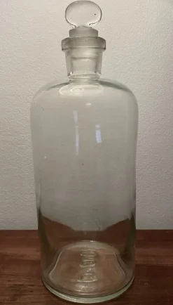 Pamono Transparent Pharmacy Bottle, 1950s> Bottles, Carafes & Jugs