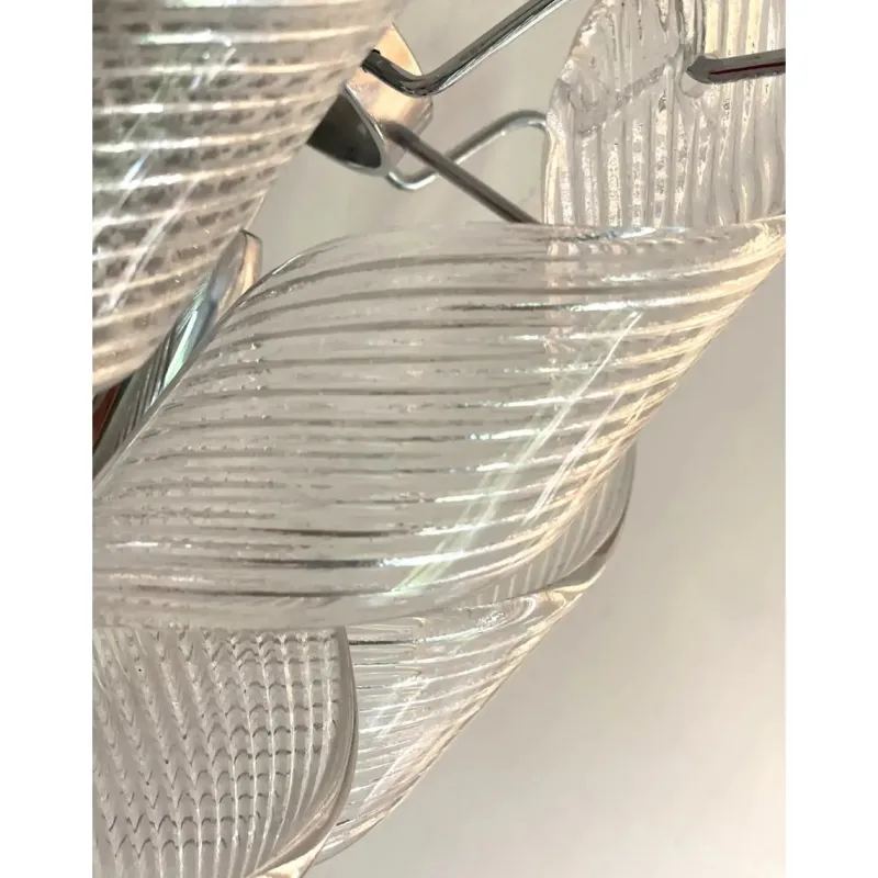 Pamono Transparent Ricci Murano Glass Wall Sconces by Simoeng, Set of 6> Wall Lights & Sconces|Wall Lights & Sconces