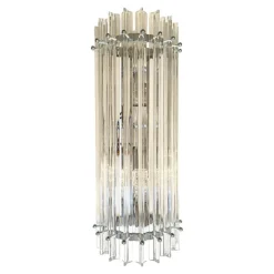 Pamono Trasparent Triedro Murano Glass Wall Sconce by Simoeng