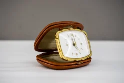 Pamono Travel Alarm Clock from Europa, 1950s> Clocks