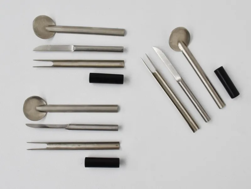 Clearance Pamono Travel Cuttlery by Carla Nencioni and Armando Moleri for Zani, 1971, Set of 3
