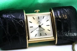 Pamono Travel Watch with Mechanical Movement, Leather Case and Ring with Suspension Chain from Stowa><noscript><img width=