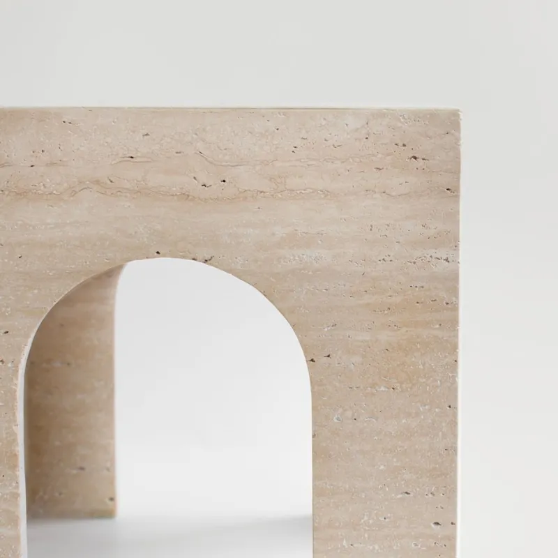 Pamono Travertine Arch Side Table from Kiwano Concept> Tables