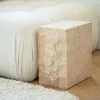 Outlet Pamono Travertine Block Side Table from Kiwano Concept