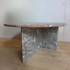 New Pamono Travertine Coffee Table, Denmark, 1960s