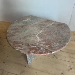 New Pamono Travertine Coffee Table, Denmark, 1960s