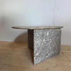 New Pamono Travertine Coffee Table, Denmark, 1960s