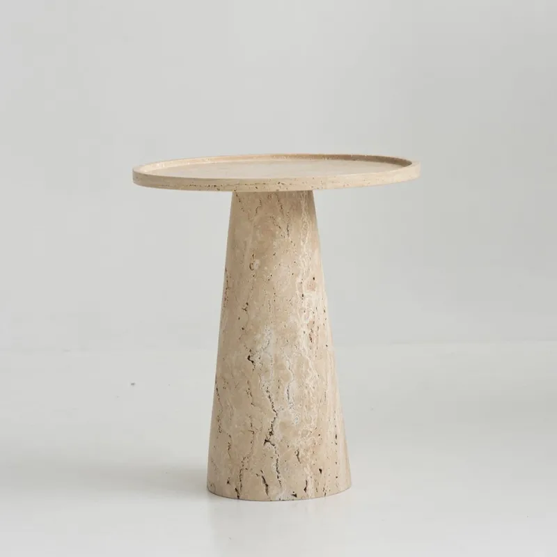 Hot Pamono Travertine Cone Side Table from Kiwano Concept