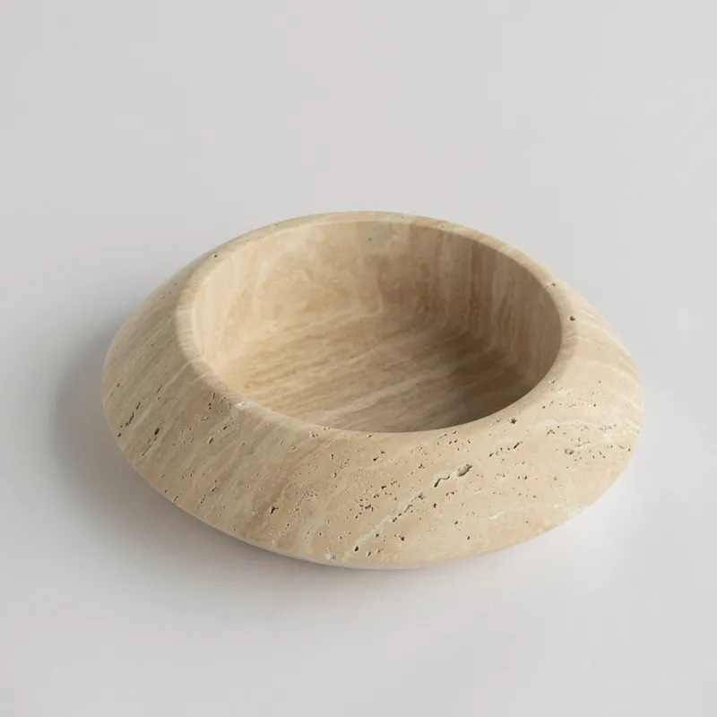 Pamono Travertine Eclipse Bowl from Kiwano Concept> Tabletop|Bowls