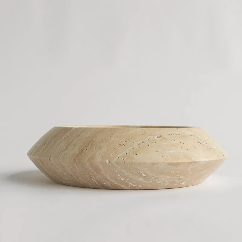 Pamono Travertine Eclipse Bowl from Kiwano Concept> Tabletop|Bowls