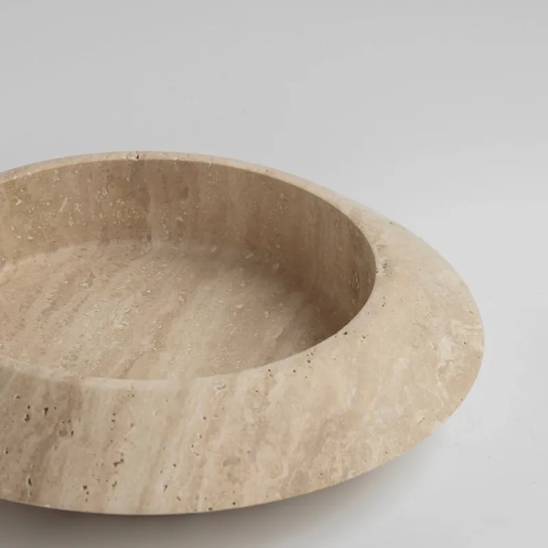 Pamono Travertine Eclipse Bowl from Kiwano Concept> Tabletop|Bowls