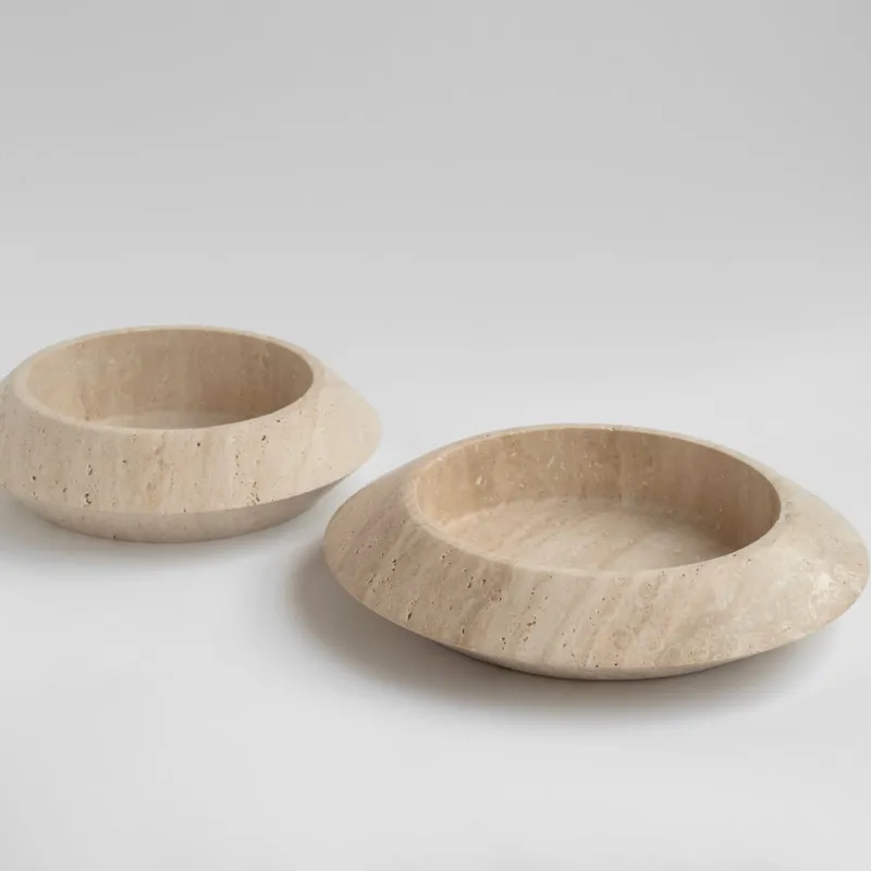 Pamono Travertine Eclipse Bowl from Kiwano Concept> Tabletop|Bowls