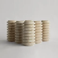Sale Pamono Travertine Layer Vase from Kiwano Concept