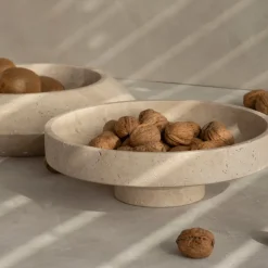 Clearance Pamono Travertine Narrow Bowl from Kiwano Concept