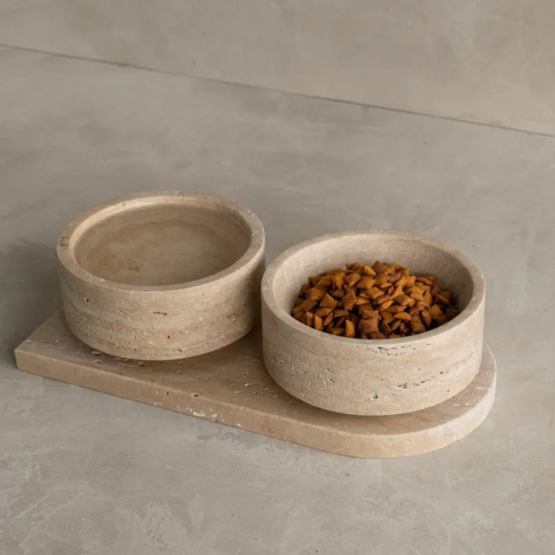 Pamono Travertine Pet Bowl from Kiwano Concept> Tabletop|Bowls