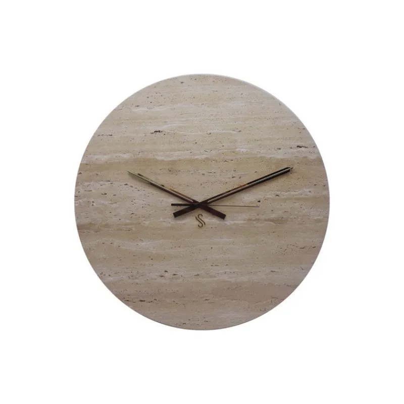 Pamono Travertine Wall Clock by Euromarmi Store