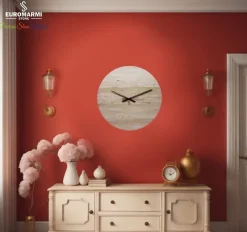Pamono Travertine Wall Clock by Euromarmi Store