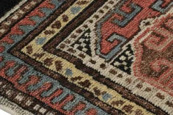 Discount Pamono Tribal Square Rug with Geometric Pattern and Medallion from R&K Principal Jahanshah Nazmiyal