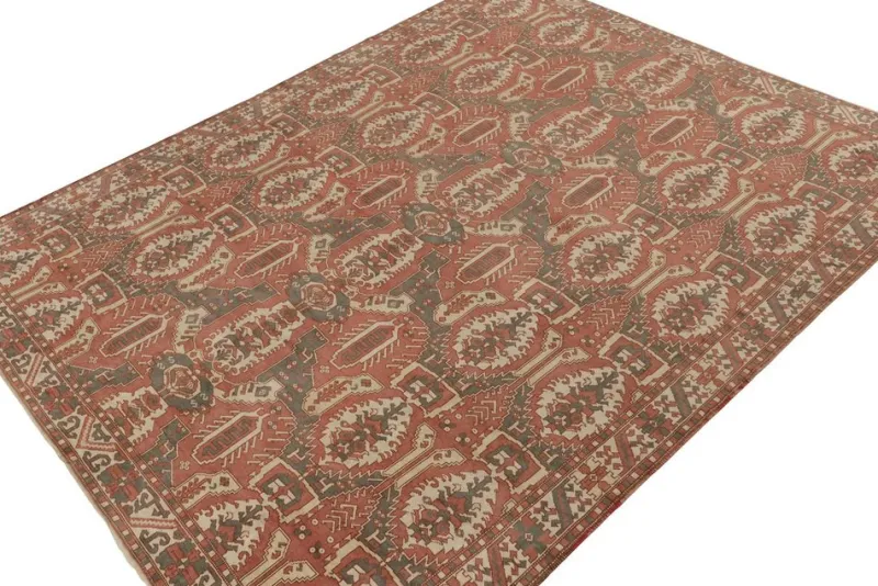 Pamono Tribal Style Rug with Geometric Patterns from R&K Principal Jahanshah Nazmiyal