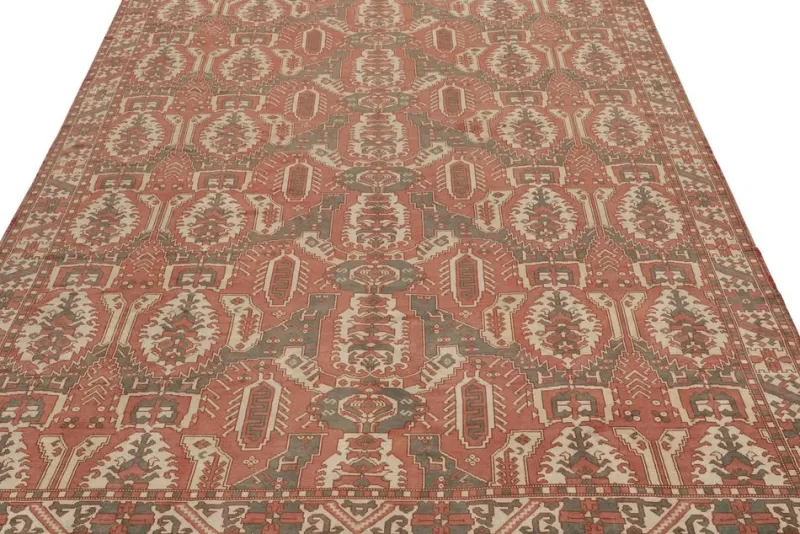 Pamono Tribal Style Rug with Geometric Patterns from R&K Principal Jahanshah Nazmiyal