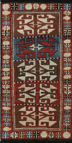 Online Pamono Tribal Style Rug with Patterns from R&K Principal Jahanshah Nazmiyal