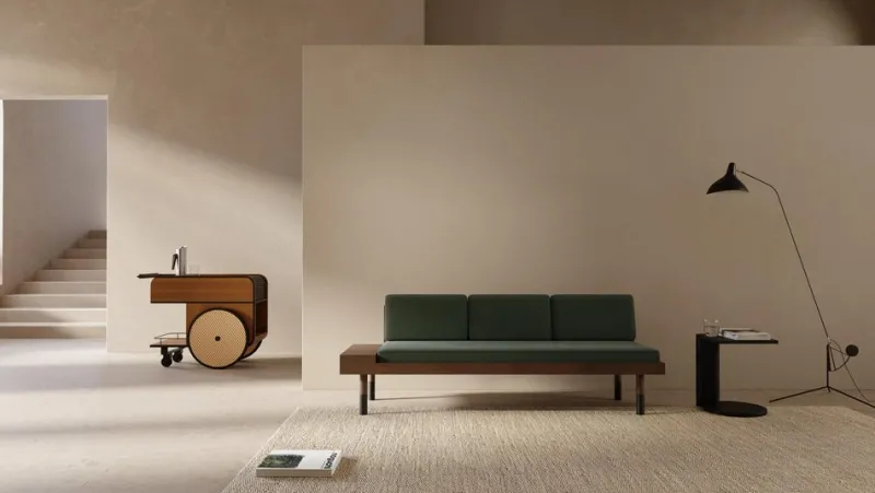Pamono Trink Bar Cart in Teak by Karl Chucri and Rami Boushdid for Kann Design